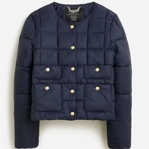 J. Crew Navy Puffer Jacket